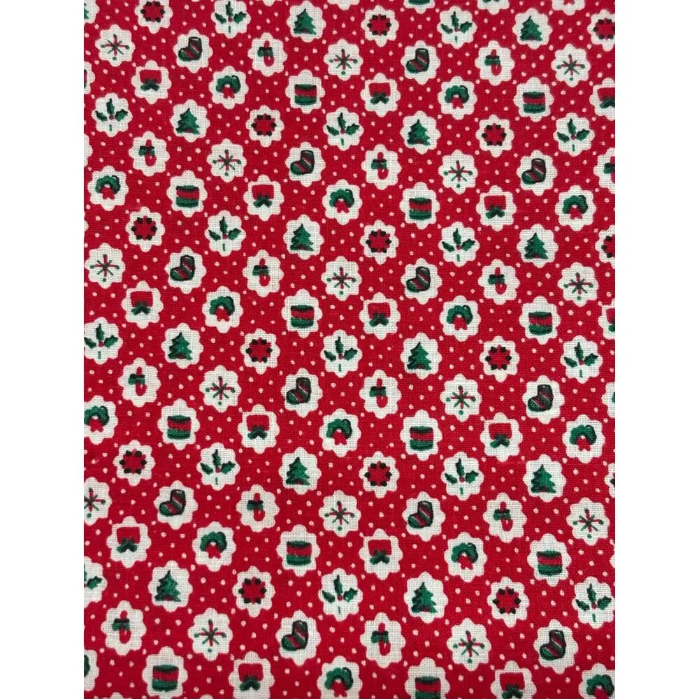 Vintage Christmas Mini Motif Novelty Cotton Fabric 38